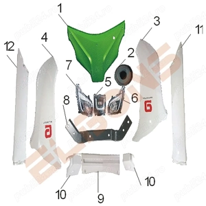 Piese Cvadriciclu Electric Kuba City 4Zenn EV1 3Zenn, 44Zenn Arora S1, Amy, 4X   - imagine 7