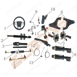 Piese Cvadriciclu Electric Kuba City 4Zenn EV1 3Zenn, 44Zenn Arora S1, Amy, 4X   - imagine 5