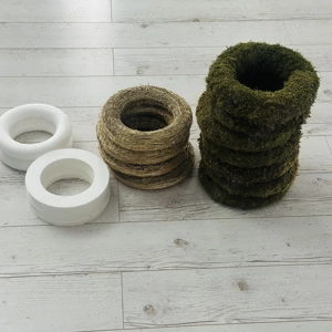 Set coronite muschi, paie, polistiren