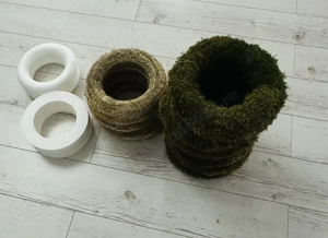 Set coronite muschi, paie, polistiren - imagine 2