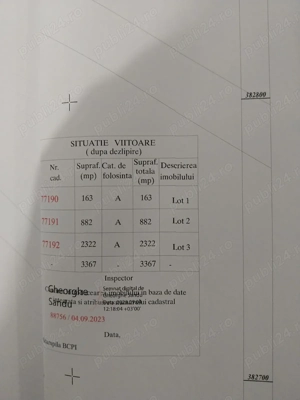 Vand teren in Valea Voievozilor