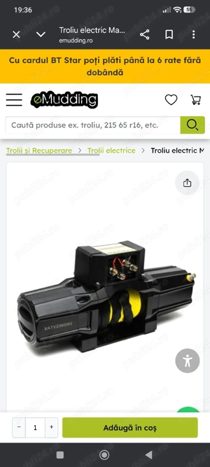 troliu 6000 lbs Nou  - imagine 3