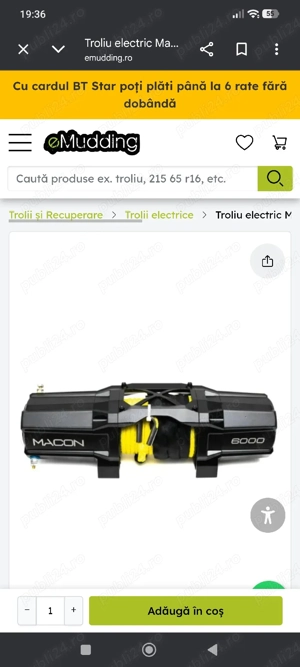 troliu 6000 lbs Nou  - imagine 4