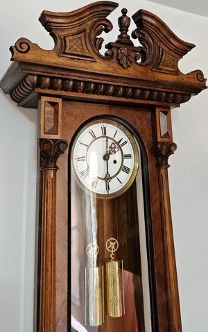 Ceas de perete cu pendul si 2 greutati Kienzle - imagine 8