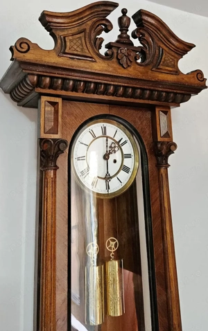 Ceas de perete cu pendul si 2 greutati Kienzle - imagine 3