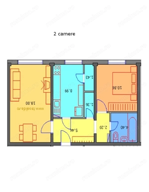 De vanzare Apartament 2 camere Gorjului - imagine 9