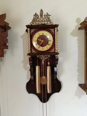 Ceas de perete cu pendul model olandez 