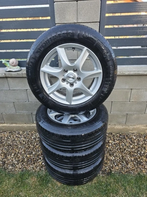 Set 4 jante aliaj 5x108 cu anvelope vara 195/65/15