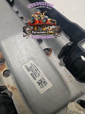 Carcasa volan Mini Cooper R56 00556 09502 capac coloana directie plastic manete - imagine 3