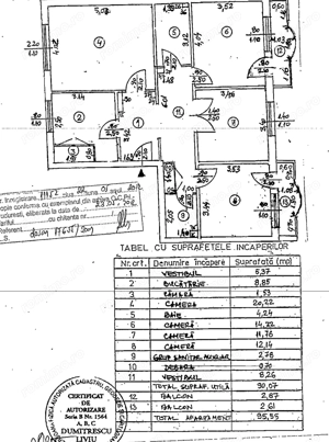 13 SEPTEMBRIE - Sebastian | 4 camere Bloc 1989 etaj 6/8 - imagine 2