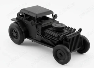 Hot Rod Kit Card   Miniatură Retro Din Compozit Carbon