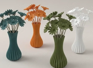 Daisy Bouquet   Decoratiune Minimalista Din Carbon Composite