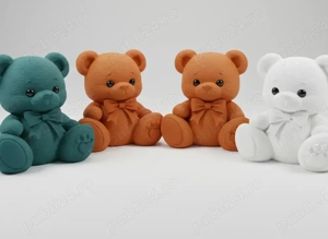 Valentin   Ursuleț Decorativ Premium Din Compozit De Carbon