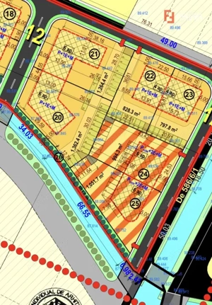 Parcele teren pentru blocuri, cu autorizatie de construire - Mosnita Noua  - imagine 2