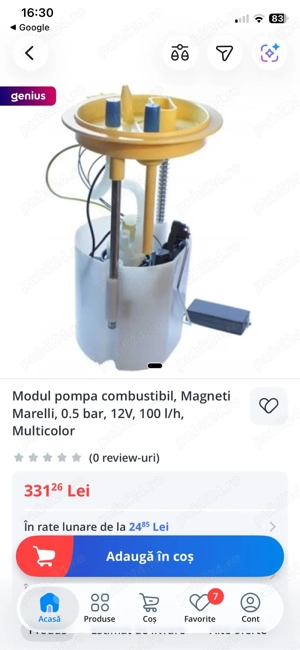 Pompa Combustibil Folosita 5 luni - imagine 2