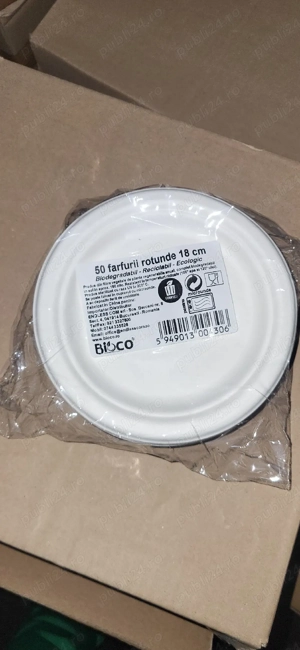 Farfuri carton 18 cm Bax