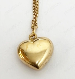 lant cu inimioara din aur vechi german 8k marca FBM