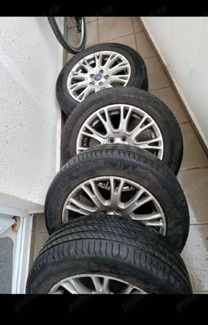 set 4  jante aluminiu, Ford originale cu cauciucuri de vara Michelin pe 16 ", stare perfecta .2 - imagine 5