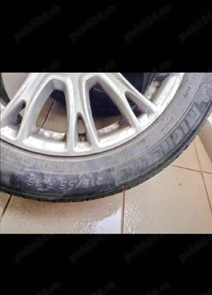 set 4  jante aluminiu, Ford originale cu cauciucuri de vara Michelin pe 16 ", stare perfecta .2