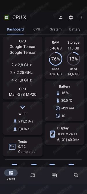 Pixel  6a 128GB Charcoal unlocked 