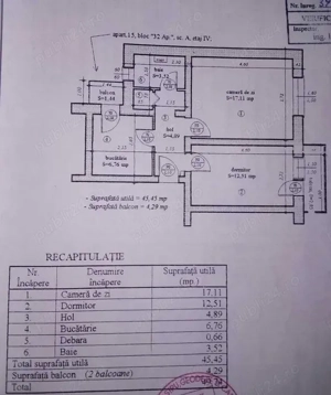 Dorohoi, apartament cu 2 camere in centrul orasului Comision 0 ! ,  - imagine 10