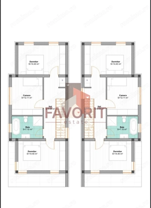 Duplex despartit prin CT | Toate utilitatile | Langa asfalt | Lidl - imagine 14