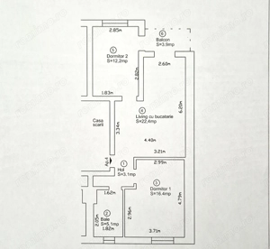 COMISION 0, Apartament 3 Camere, Mobilat, Utilat, Etaj 1, Mosnita Noua - imagine 14