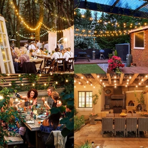 Ghirlandă Luminoasă LED Exterior 15 m   17+2 Becuri, IP44, Rezistentă la Intemperii - imagine 3