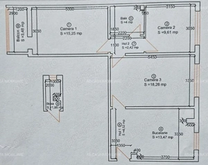 Apartament 3 camere, semidecomandat, et. 10, Complexul Studențesc, Timișoara, comision 0%