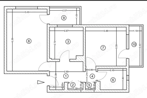 Apartament 2 camere cartier Rahova, decomandat - suprafata utila 56,9 MP - imagine 2