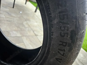 Set 4 anvelope vară Continental EcoContact 6 - 215/55 R17 (DOT 2025, rulate 4000 km)