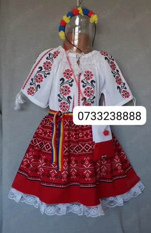 Costum popular pentru copii marimea 5 (6-7-8 ani) 265 lei