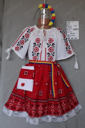 Costum popular pentru copii marimea 5 (6-7-8 ani) 265 lei - imagine 4