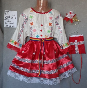 Costum popular pentru copii marimea 3 (4-5-6 ani) 235 lei - imagine 2