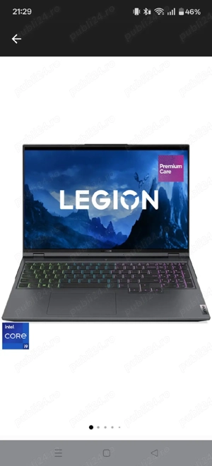 Laptop Lenovo Legion 5 Pro i9 12900H, RTX 3070 16GB RAM, 1TB SSD