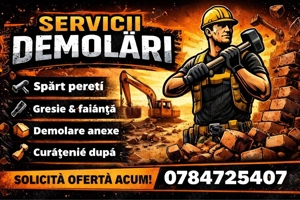 Demolări Profesionale Interioare și Exterioare   Rapid și Sigur!