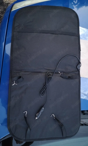 Husă auto 12 V cu încălzire, NOUĂ, alimentare mufa brichetă, Bottari, 40 lei, tel. O75I 55 I I 49 - imagine 2