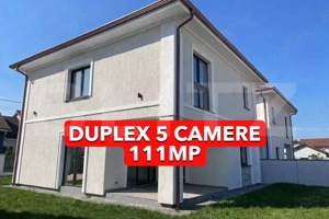 Duplex 5 camere 111mp utili, 350 mp teren Mosnita Noua