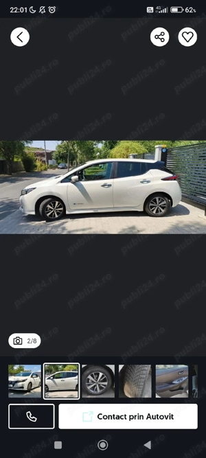 nissan leaf electrica  din Romania  de nou  - imagine 4