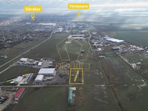 Teren industrial 4.000 mp, parcelabil, POT 80% I Săcălaz - imagine 3
