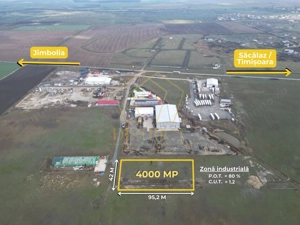 Teren industrial 4.000 mp, parcelabil, POT 80% I Săcălaz