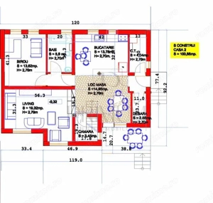 Duplex 6 camere - bucataria mobilata complet - toate utilitatile - 160 mp utili -  separat prin came - imagine 19