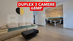 Duplex 3 camere 68mp utili, 300mp teren Mosnita Noua