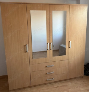 Sifonier cu Usi si Sertare; Dulap cu rafturi si oglinda; Dressing