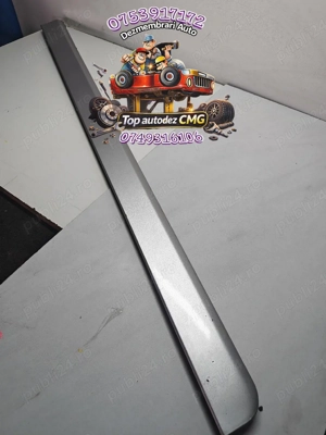 Bandou usa stanga fata Audi A4 B7 gri LY7W ornament inferior usa - imagine 3