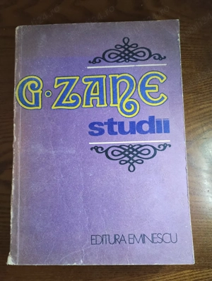2. Carte, Studii, G. Zane