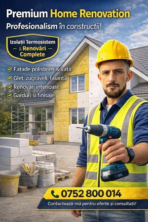 execut lucrări în domeniul construcțiilor 