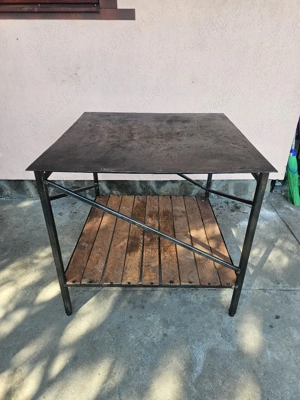 Masa Metalica Banc industrial 100cm x 100cm x 90cm