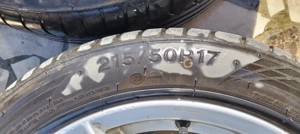 Jante aliaj anvelope vara 215 50 R17 Hyundai i30 i40 Elantra Tucson - imagine 4