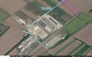 Oportunitate investiție   teren 9.900 mp DN17 E58, PUZ zonă industrială, retail, sowroom, logistica